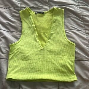 Zara lime green top